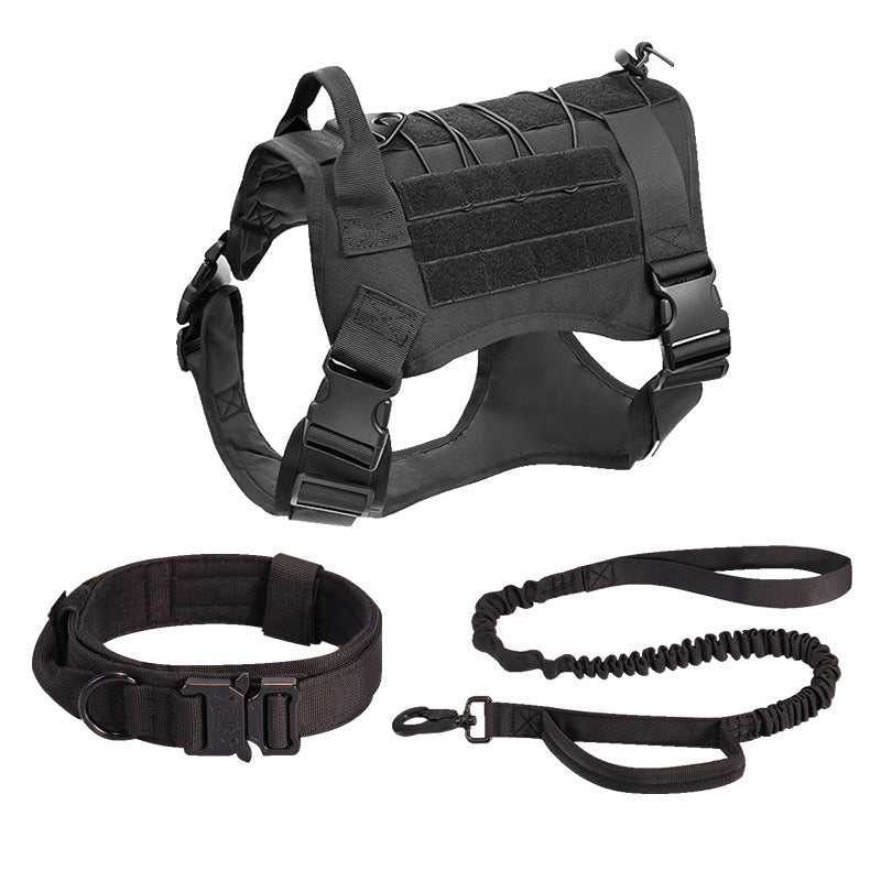 Kit táctico negro – arnés collar correa