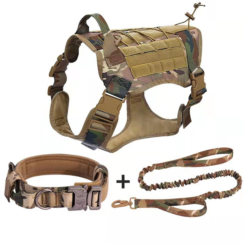 Kit táctico camuflaje Multicam – arnés collar correa